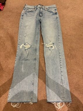GAP 90s loose Light Blue Distressed Women’s Jeans size 0/25
